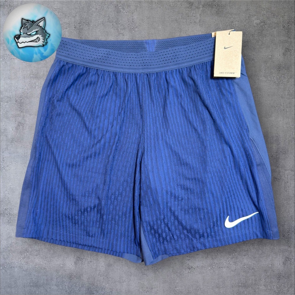Nike Dri-Fit ADV Vapor Football Soccer Training Shorts Mens L Navy FZ9352-410